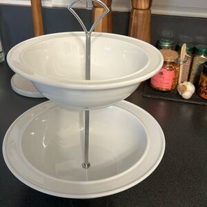 Pier One Imports two tiered bowls.